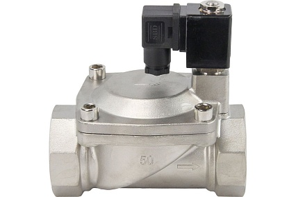 Электромагнитный клапан DN.ru VS2W-401V-PU-NC Ду50 Ру10 сталь, пилотный VITON 220В AC D130-01510