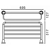 Полка для полотенец Art&Max Bianchi AM-E-2610-Cr хром