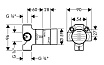 Скрытая монтажная часть для смесителя Hansgrohe Quattro 15930180
