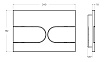 Кнопка смыва BelBagno BB-11-GM оружейная сталь