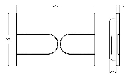 Кнопка смыва BelBagno BB-11-GM оружейная сталь Кнопка смыва BelBagno BB-11-GM оружейная сталь