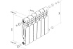 Радиатор Royal Thermo Revolution Bimetall 350 - 12 секций НС-1072123