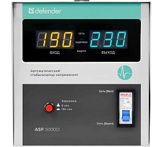 Напольный стабилизатор напряжения Defender ASF 5000D 3000Вт метал корпус, терминал 99039