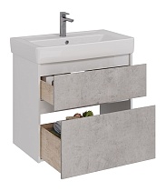 Мебель для ванной Lemark Combi 80 см бетон
