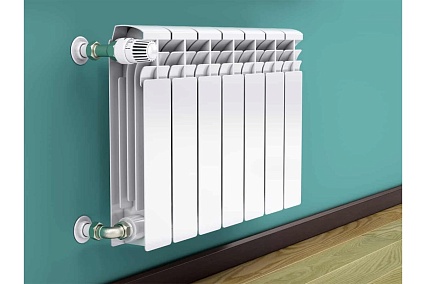 Биметаллический радиатор Azario BM500/100 4 секций 00083454