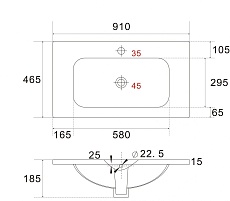 Мебель для ванной Art&Max Platino-Cer 90 см белый глянец