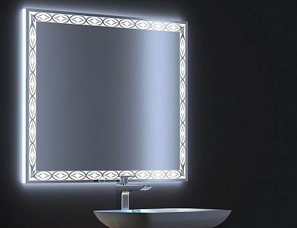 Зеркало De Aqua Тренд 100x75 см, с подсветкой