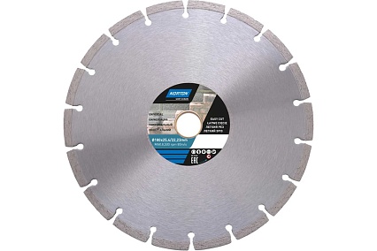 Алмазный диск с сегментированной кромкой 180x22.2, универсальный NORTON 70184601272