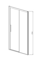 Душевая дверь Vincea Soft VDS-3SO150CL 150x195 хром, прозрачная