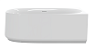 Акриловая ванна Cezares Lux CZR-LUX-CORNER-165-80-58-R 165x80 см белый, R