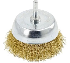 Корщетка чашечная (75 мм; латунная проволока) для дрели Hoegert Technik HT7D702