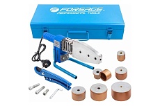 Аппарат для сварки полимерных труб Forsage 1000 W, 6 насадок: 20, 25, 32, 40, 50, 63 мм F-PW-1002(58974)