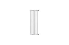Трубчатый радиатор Zehnder Charleston 2180/10/№1270/RAL 9016, 3/4