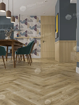 Виниловый ламинат Alpine Floor Parquet LVT Дуб Кастор 590x118x2.5 мм, ECO-16-34