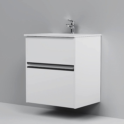 Тумба с раковиной Am.Pm Sense 60 см белый глянец