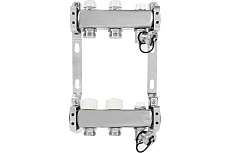 Коллекторная группа из нержавеющей стали ColSys 803 2 выхода, с отсечными, термостатическими и дренажными клапанами и воздухоотводчиками 180322502