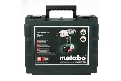 Аккумуляторный ударный гайковерт Metabo SSW 18 LTX 600 602198500