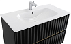 Мебель для ванной Art&Max Elegant 90 см, LED подсветка, черный матовый