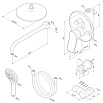 Душевой набор Am.Pm X-Joy FB85A1RH20, 220 мм, без излива