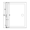 Душевая дверь Aquanet Beta NWD6221 100x200 L, прозрачное стекло