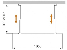 Душевая перегородка Cezares Liberta LIBERTA-L-2-105-C-Cr 105x195