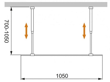 Душевая перегородка Cezares Liberta LIBERTA-L-2-105-C-Cr 105x195