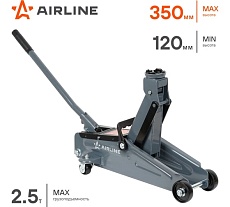 Подкатной домкрат Airline 2.5 т, 120-350 мм AJ25F340
