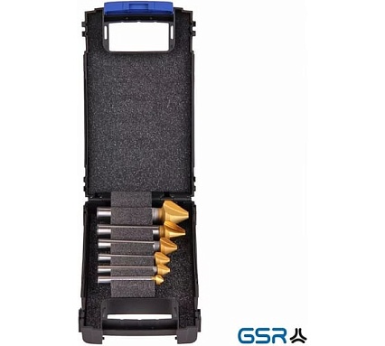 Набор зенковок CBN DIN334 C/60 HSSG-TiN 6.3-20.5 мм GSR B08333460