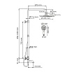 Душевая стойка WasserKRAFT A188.067.058.WM Thermo с термостатом, белый матовый