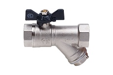 Шаровой кран Aqualink вн-вн 1/2 Vs B с фильтром, бабочка 1161