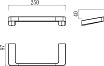 Полотенцедержатель Ravak 10° TD 300.00 25 см
