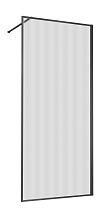 Душевая перегородка Vincea Волк-Ин (Walk-In) VSW-1HP700FLGM 70x200 вороненая сталь, рифленое