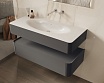 Тумба с раковиной Vincea Caprise 120 см серый матовый
