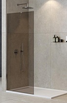 Душевая перегородка Cezares LIBERTA-L-1-TB-80-BR-Cr 80x195 бронза, профиль хром