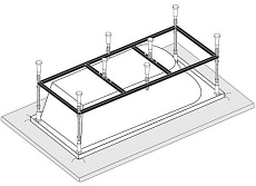 Каркас VagnerPlast 170x80 универсальный