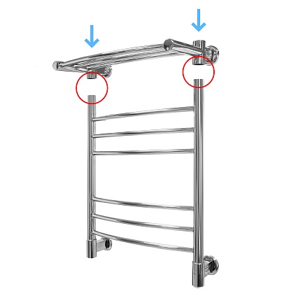 Полка для полотенцесушителя электрического Energy Modus2 EETRMODUS205 50 см хром