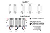 Трубчатый радиатор GUARDO PILON трехтрубный 300x1464 мм, 32 секции, белый 3T-0300 32 NK