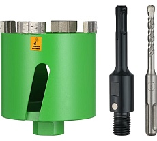 Коронка алмазная по бетону турбо LASER SDS+ 82 мм, с магнитным хвостовиком Kronger KST20082