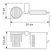 Держатель туалетной бумаги WasserKRAFT Kammel K-8359