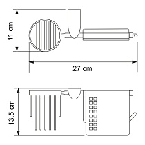 Держатель туалетной бумаги WasserKRAFT Kammel K-8359