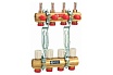 Сборный коллекторный узел Giacomini R553F, 9, 1"x3/4"/E, латунь R553FY049