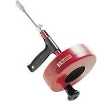 Ручная канализационная прочистка от 25 до 50 мм, длина троса 7,5 м, сечение троса 6,35 мм Virax 290600