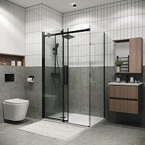 Душевой уголок Grossman Classic 120.K33.04.1080.21.00 100x80 прозрачный, черный матовый