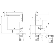 Смеситель для кухни Ravak Chrome CR 016.00 X070054