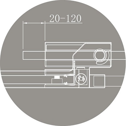 Душевой уголок Cezares SLIDER-AH-2-80/90-100/110-C-NERO 80/90x100/110 прозрачный, черный