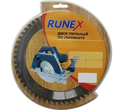 Диск пильный по ламинату (180х20/16 мм; Z60) Runex 552004