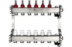 Коллектор нерж. Wester MUFS 1&quot;-3/4 в сборе с расходомерами на 6 выходов 0-32-1508