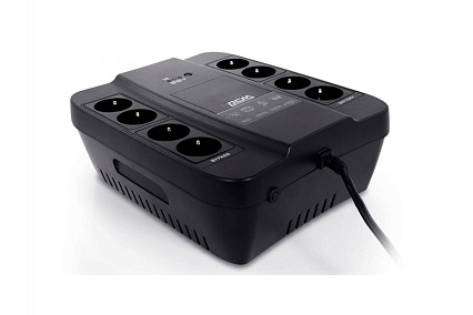Источник бесперебойного питания Powercom Back-UPS SPIDER, OffLine, 850VA / 510W, Tower, Schuko SPD-850N