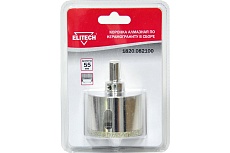 Коронка алмазная в сборе по керамограниту 55 мм Elitech 1820.082100