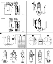 Выпускной комплект AlcaPlast SA2000 1/2&quot; со стоп кнопкой